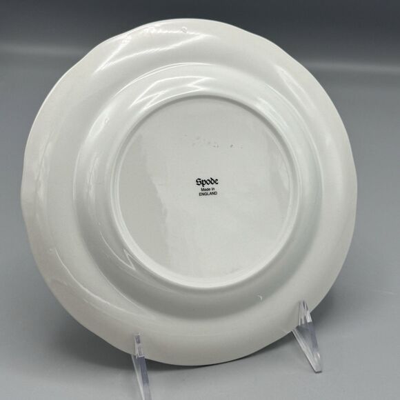 Spode Black and White Salad Plate Georgian Series Woodman Transferware 7.5 Dia - Picture 3 of 5